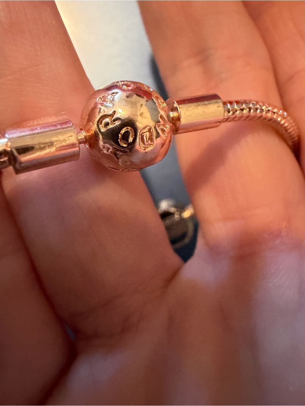 Pandora style Star Wars Charm Bracelet with Silver and Orange Accents - Picture 4 of 5